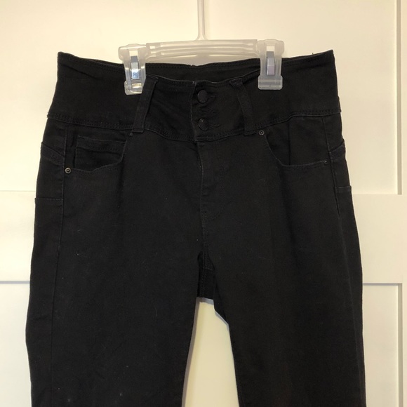 Black high-waisted skinny jeans - Picture 3 of 5